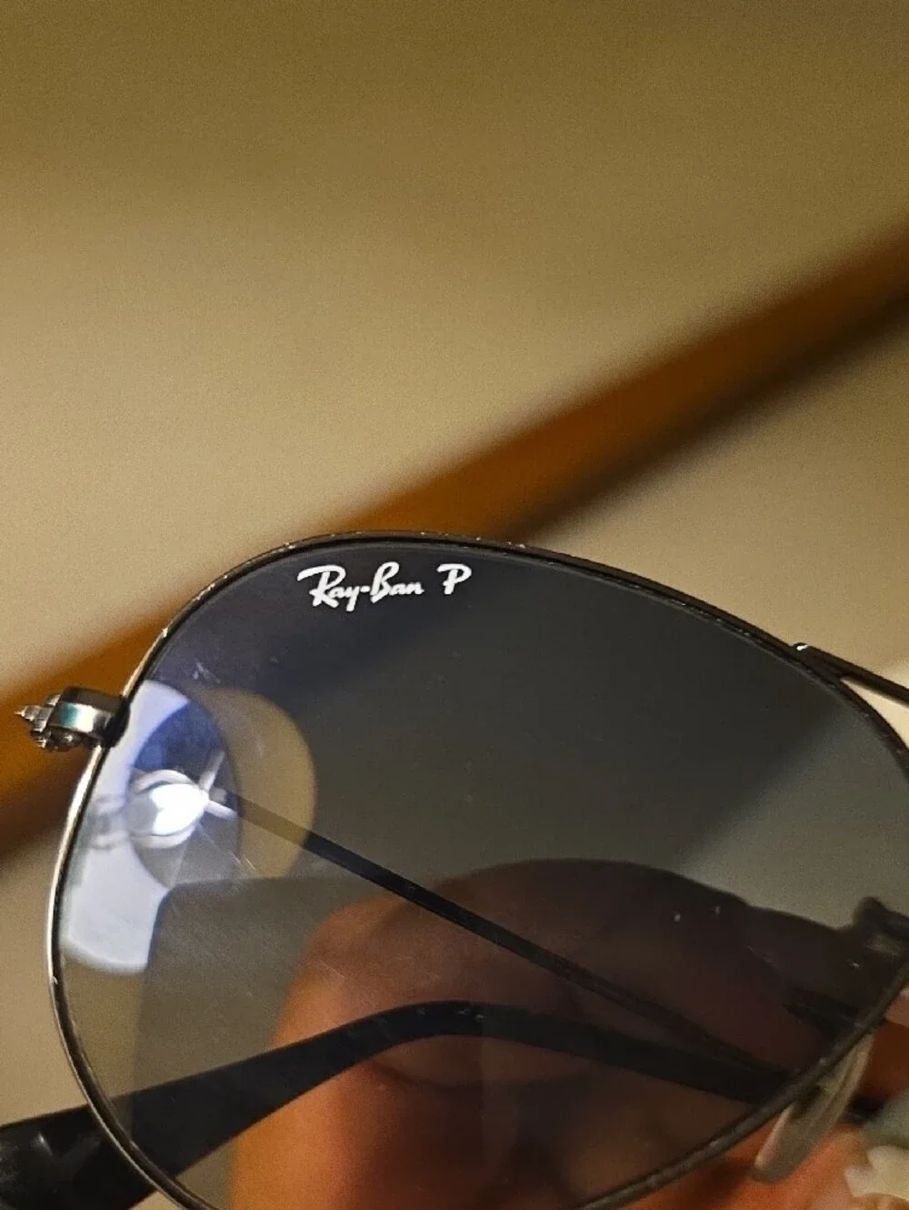 Classic Aviator Sunglasses -polarized Lenses 55-18 Scraches Gun Metal